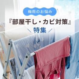 梅雨のお悩み『部屋干し』『カビ対策』特集